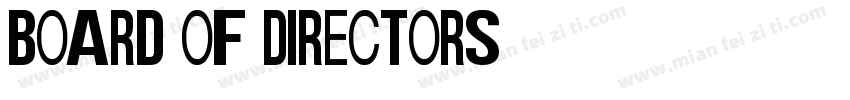 Board of Directors字体转换